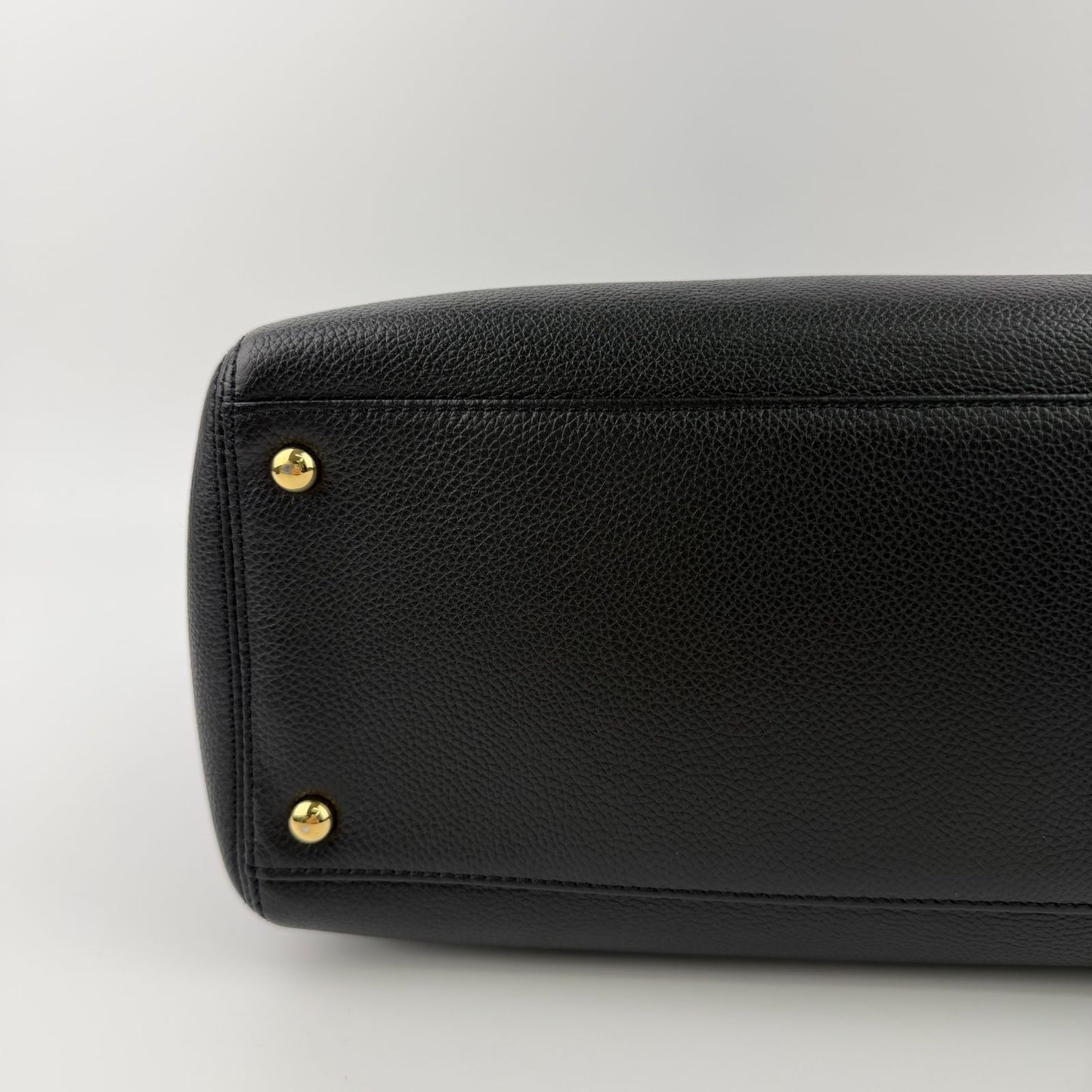Chanel CC Logo Executive Tote Black Caviar Leather Vintage — view 8