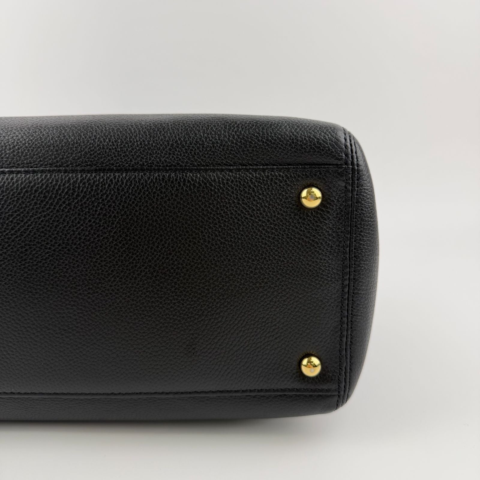 Chanel CC Logo Executive Tote Black Caviar Leather Vintage — view 9