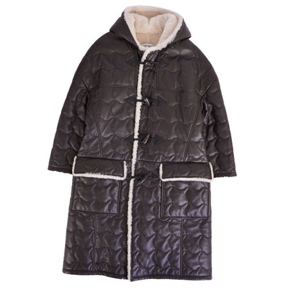 Loewe Coat Hooded Long Shearling Quilty