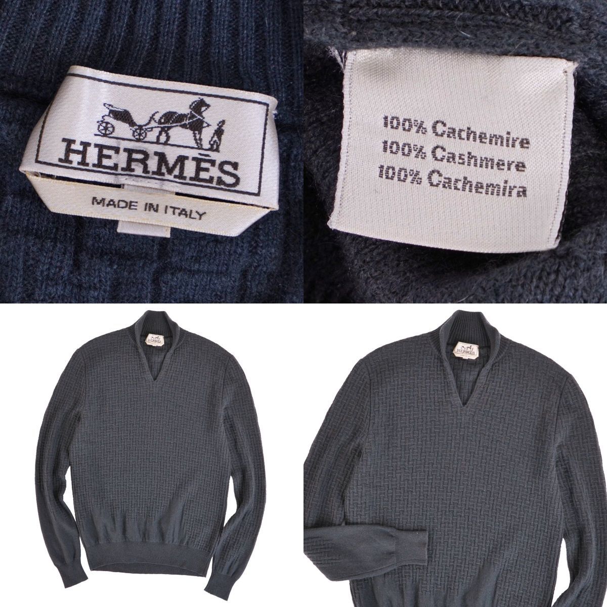 Hermes Knit Sweater Long Sleeve Cashmere — view 5