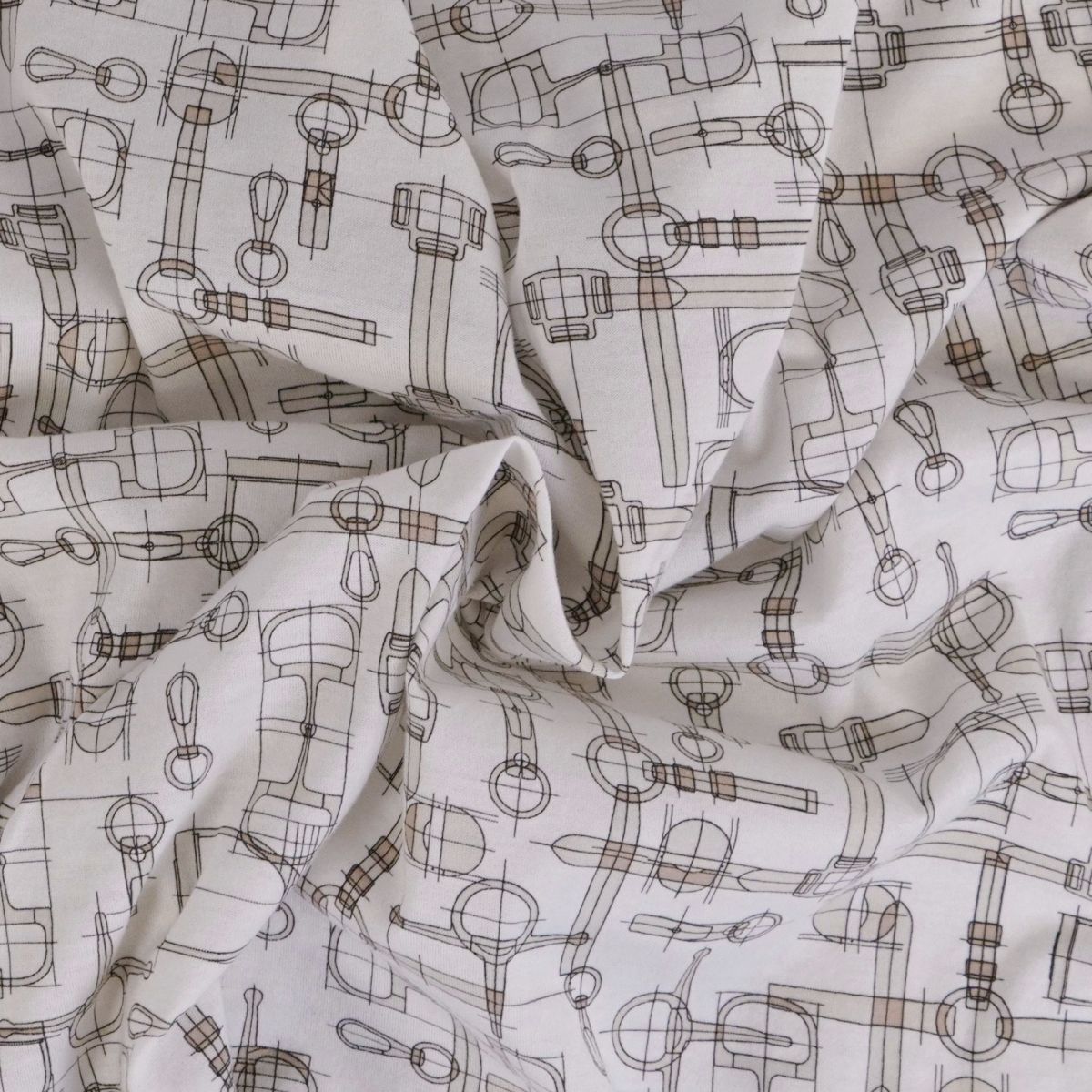 Hermes T-Shirt Short Sleeve All Over Pattern Cotton — view 4