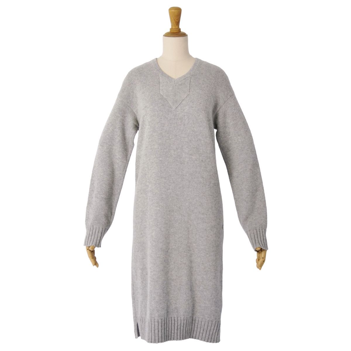 Hermes Knit Sweater Dress Long Sleeve — view 3