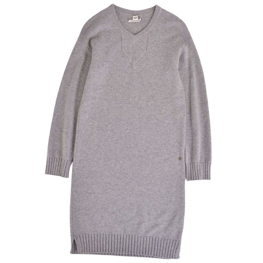 Hermes Knit Sweater Dress Long Sleeve