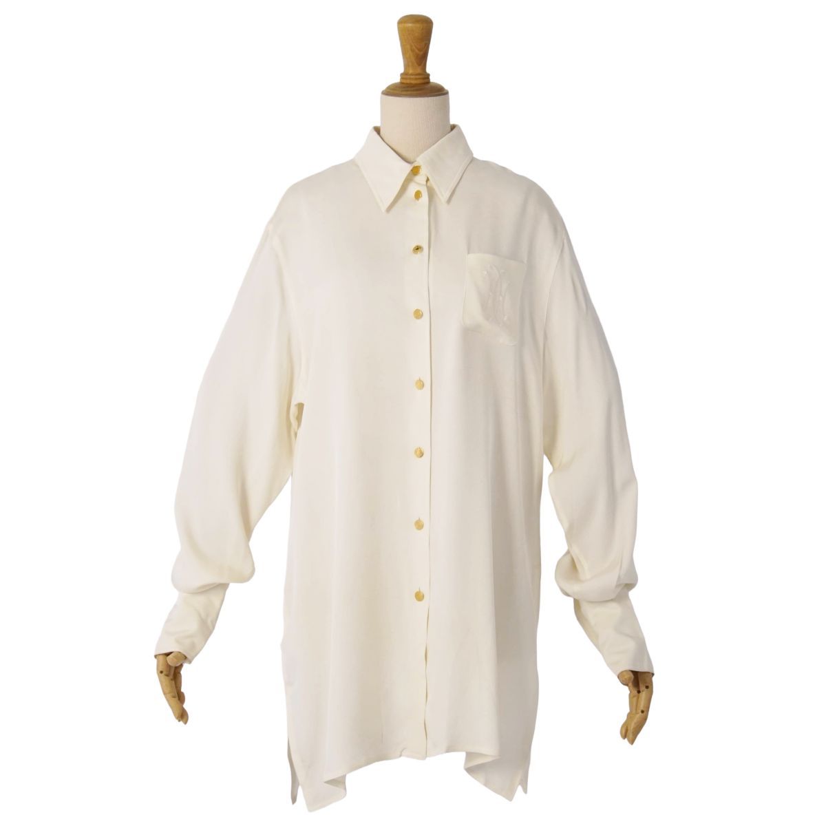 Hermes Vintage Shirt Blouse Series Button Longs — view 3