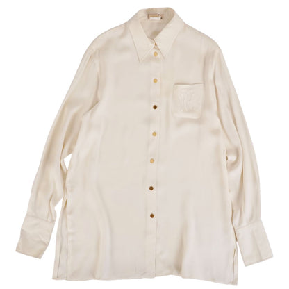 Hermes Vintage Shirt Blouse Series Button Longs