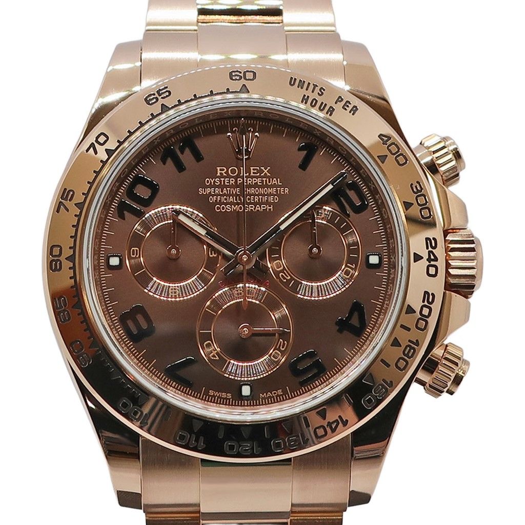 Rolex Ten Polished Cosmograph Daytona Random Chocolate Arabia RG Automatic