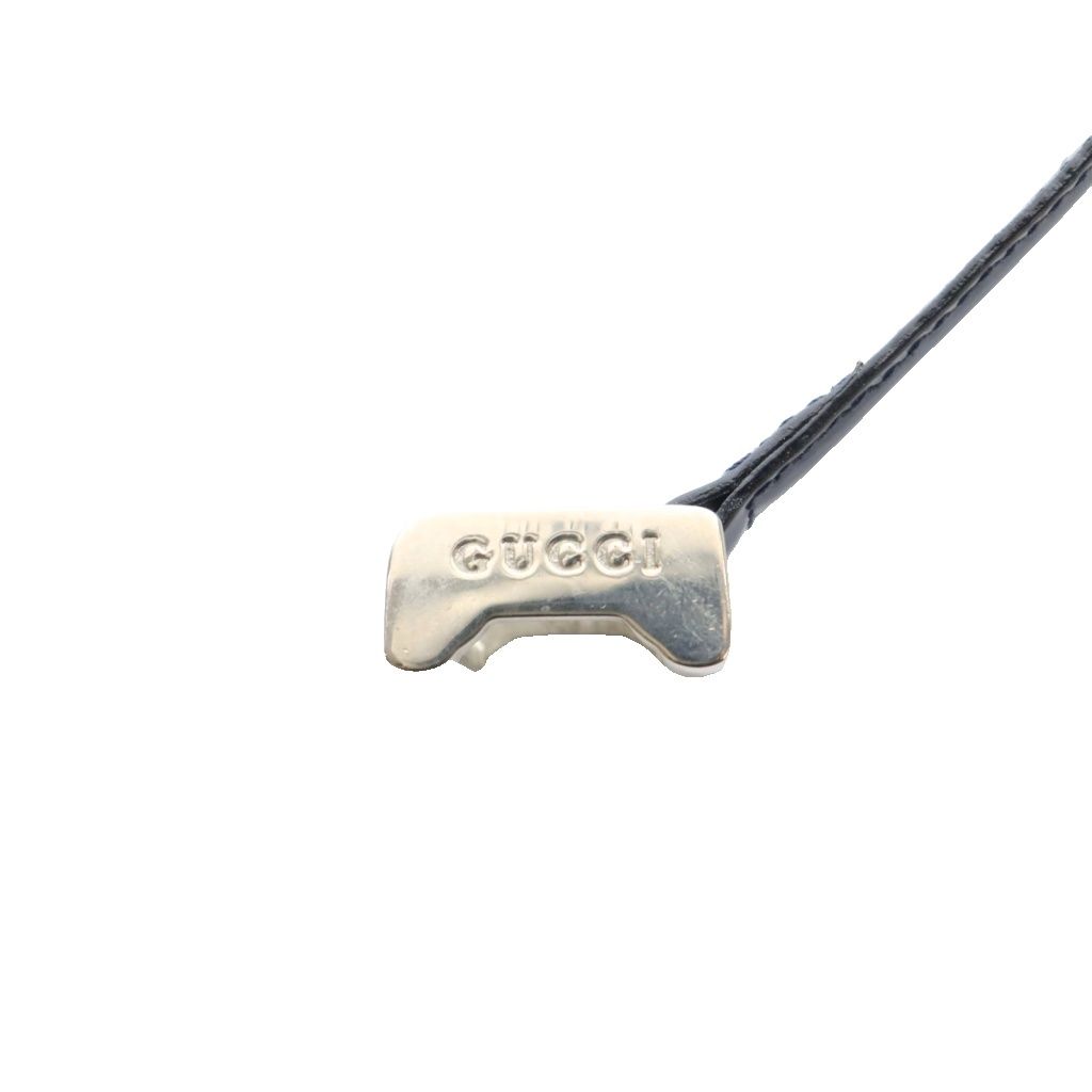 Gucci Narrow Belt Navy Silver Color SS — view 7