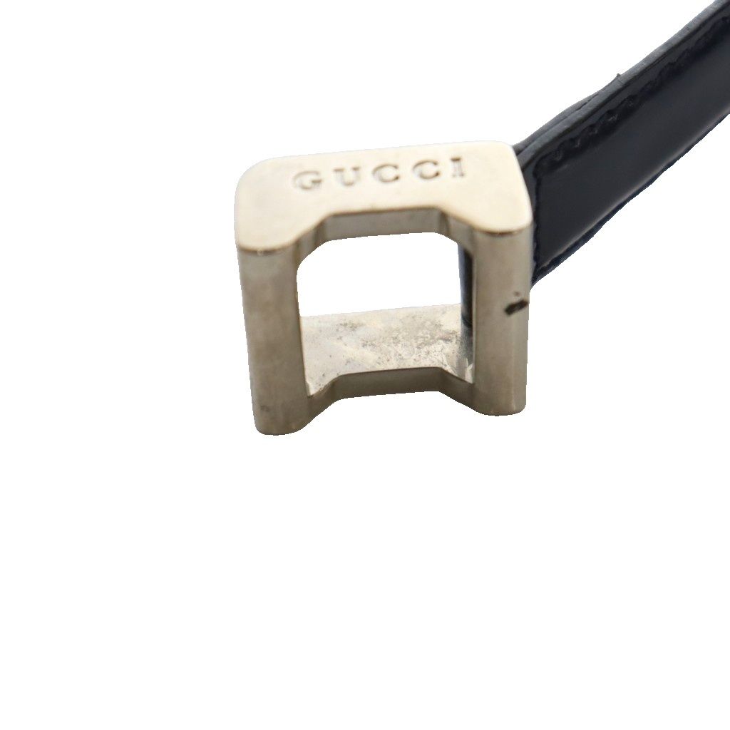 Gucci Narrow Belt Navy Silver Color SS — view 8