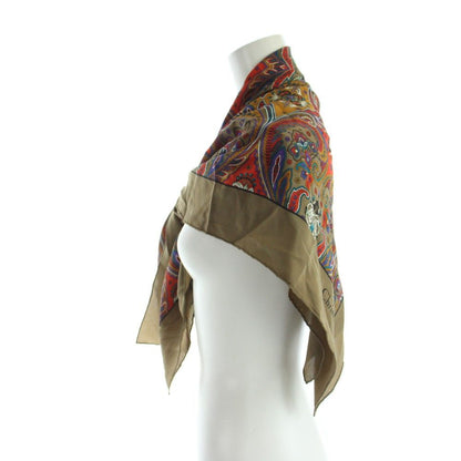 Dior Large Scarf Shawl Paisley Pattern Silk Multi — view 3