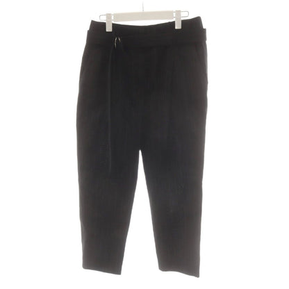 Brunello Cucinelli Pants Trousers Striped Linen Blend 40 Black