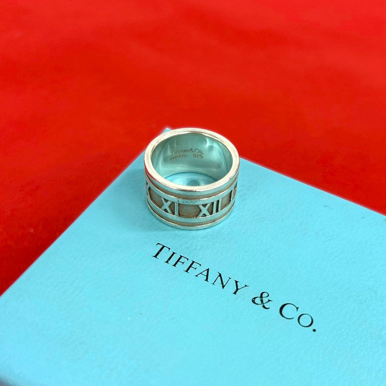 Tiffany & Co Wide Atlas Ring 925 Sterling Silver