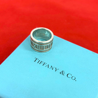 Tiffany & Co Wide Atlas Ring 925 Sterling Silver
