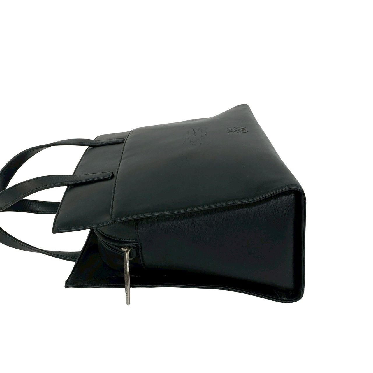 Loewe Anagram Logo Nappa Leather 2-Way Mini Tote Shoulder Bag Black — view 5