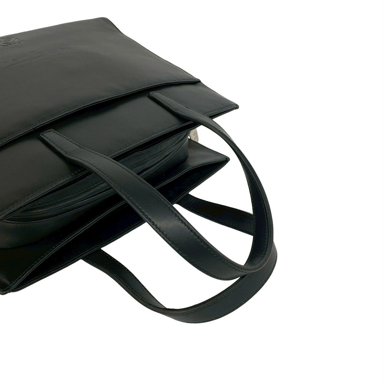 Loewe Anagram Logo Nappa Leather 2-Way Mini Tote Shoulder Bag Black — view 4