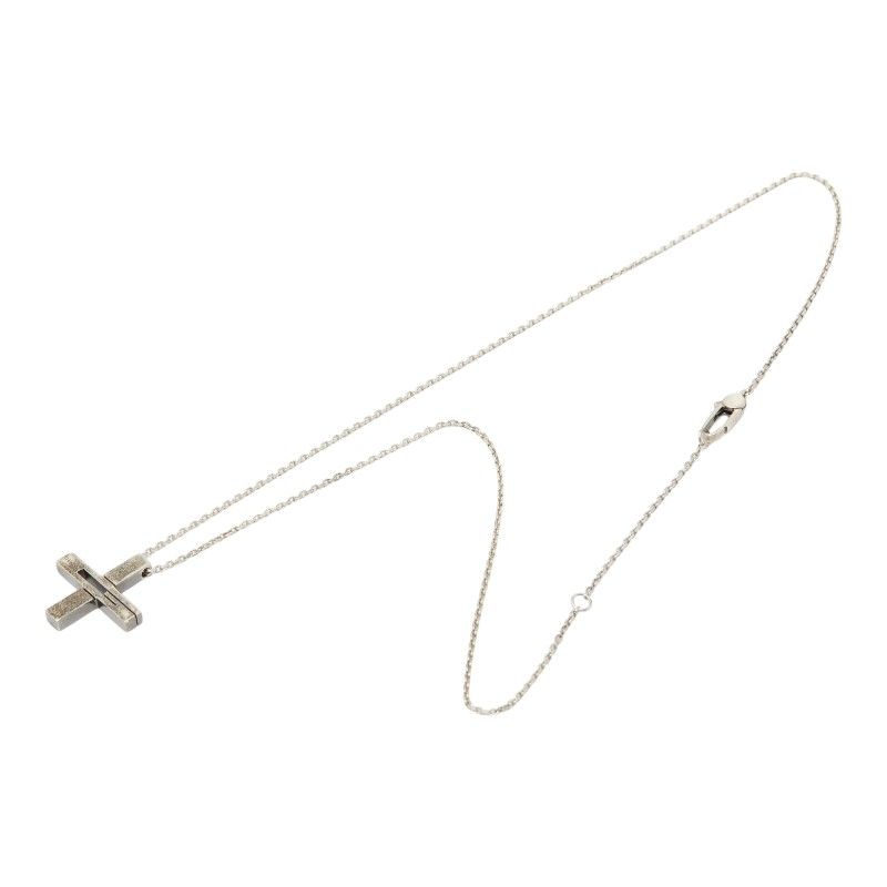 Gucci Cutout Cross Pendant Silver — view 4