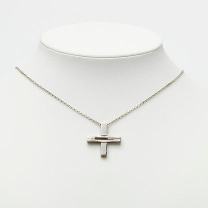 Gucci Cutout Cross Pendant Silver — view 7