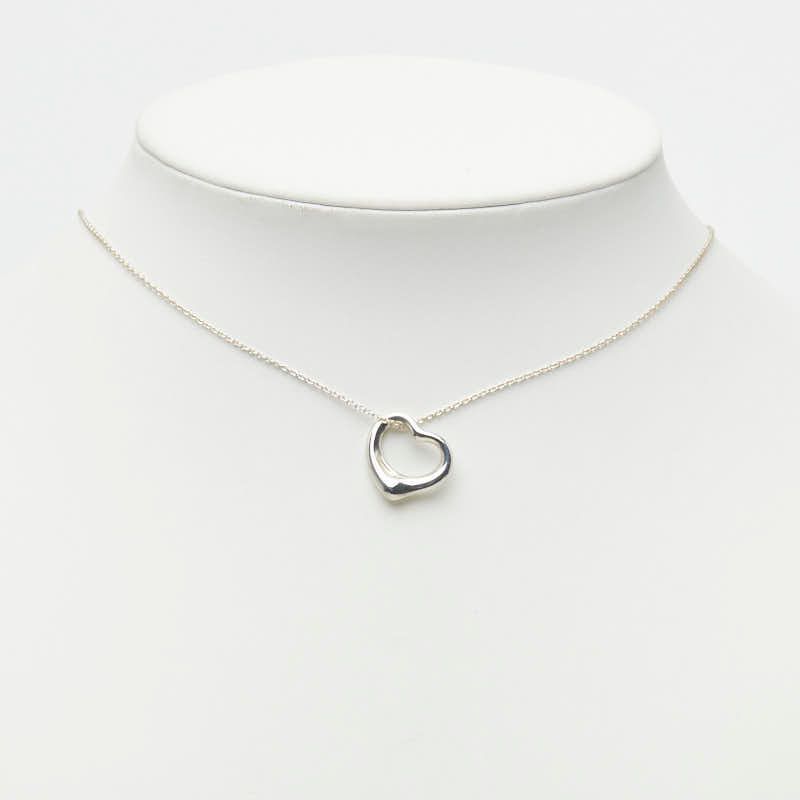 Tiffany & Co Open Heart Pendant Silver — view 8