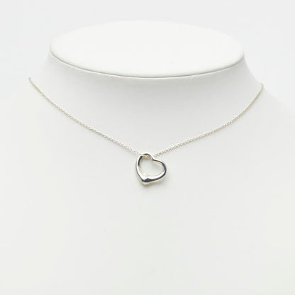 Tiffany & Co Open Heart Pendant Silver — view 8
