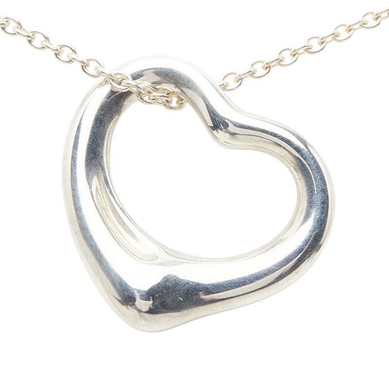 Tiffany & Co Open Heart Pendant Silver — view 2