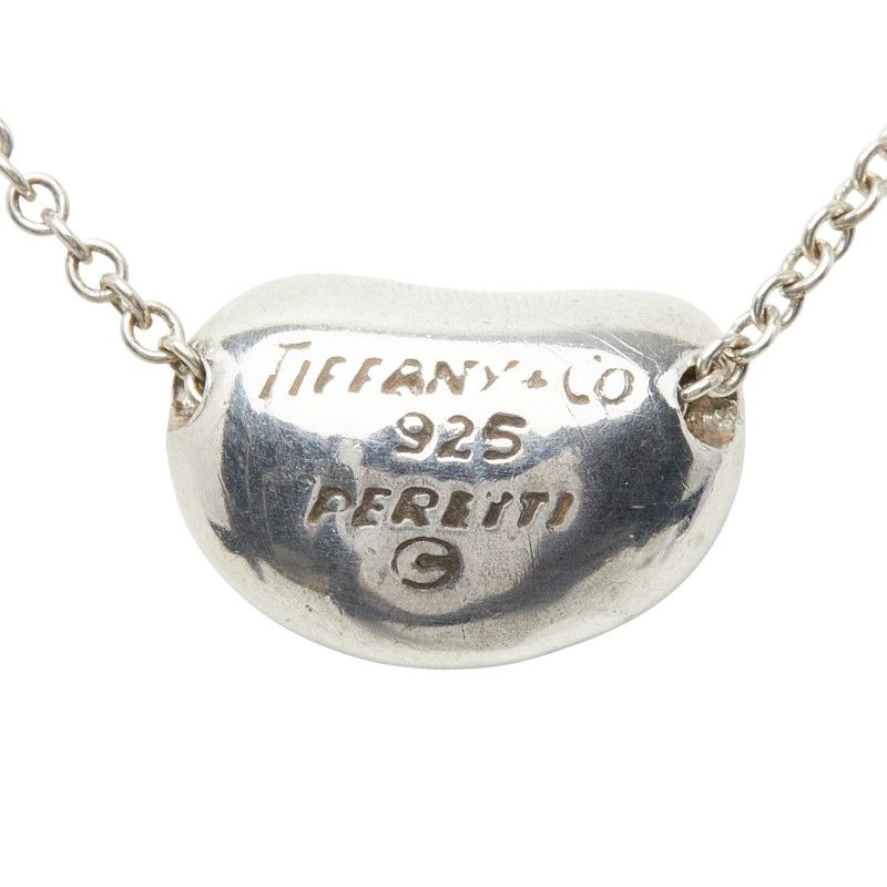 Tiffany & Co Elsa Peretti Bean Necklace Silver — view 3
