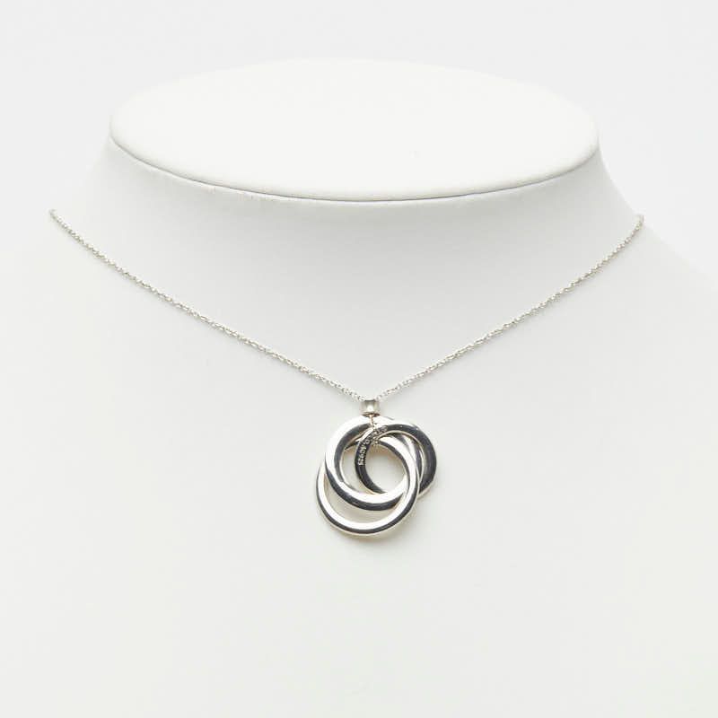 Tiffany & Co Interlocking Circle Small Necklace Silver — view 7