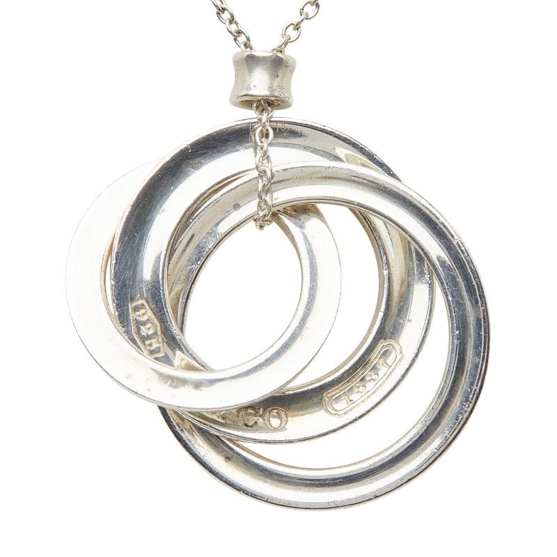 Tiffany & Co Interlocking Circle Small Necklace Silver — view 3