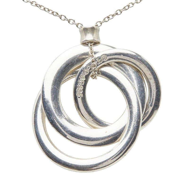 Tiffany & Co Interlocking Circle Small Necklace Silver — view 2