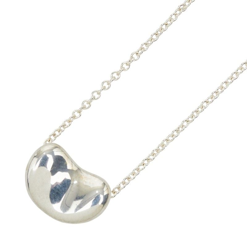 Tiffany & Co Peretti Bean Necklace Silver