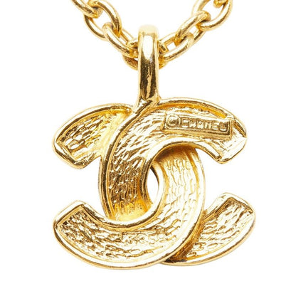 Chanel CC Logo Quilted Chain Pendant Gold Plated — view 3