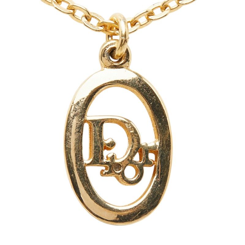 Dior CD Logo Pendant Gold Plated — view 2