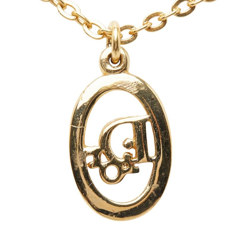 Dior CD Logo Pendant Gold Plated — view 3