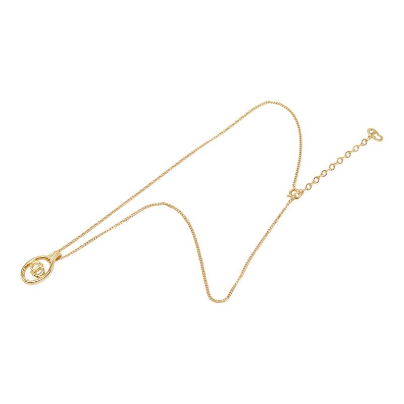 Dior CD Logo Pendant Gold Plated — view 4