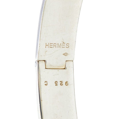 Hermes Enamel PM Cloisonne Bangle Silver 1- Bracelet — view 4