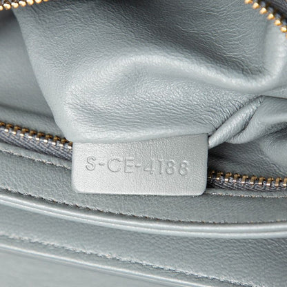 Celine C Chain Shoulder Bag Gray Leather — view 5