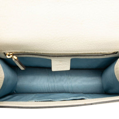 Gucci Sherry Line Sylvie Bi-&star Small Shoulder Bag Ivory Multi Leather — view 4
