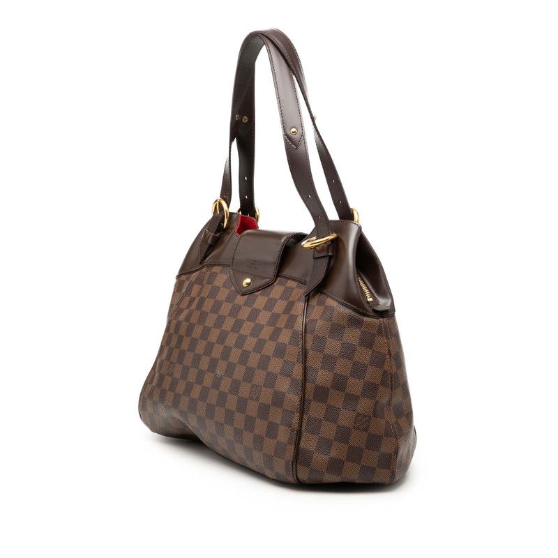 Louis Vuitton Damier Sistina GM Tote Shoulder Bag Brown Leather — view 2