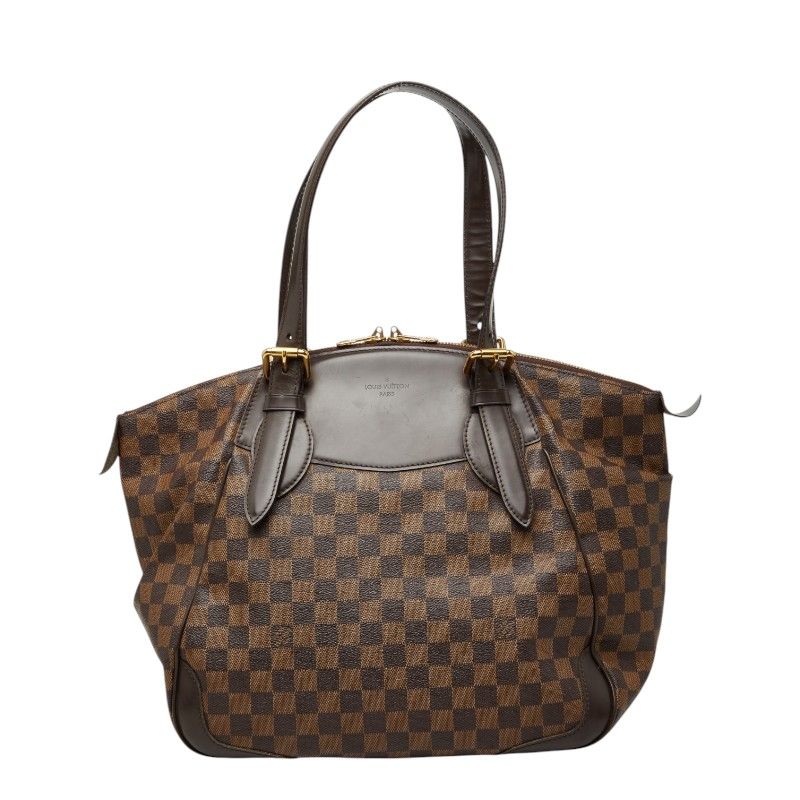 Louis Vuitton Damier Verona GM Tote Ebene Brown Leather