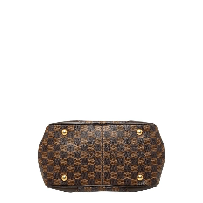 Louis Vuitton Damier Verona PM Handbag Brown Leather — view 3