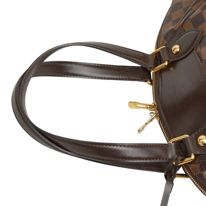 Louis Vuitton Damier Verona PM Handbag Brown Leather — view 9