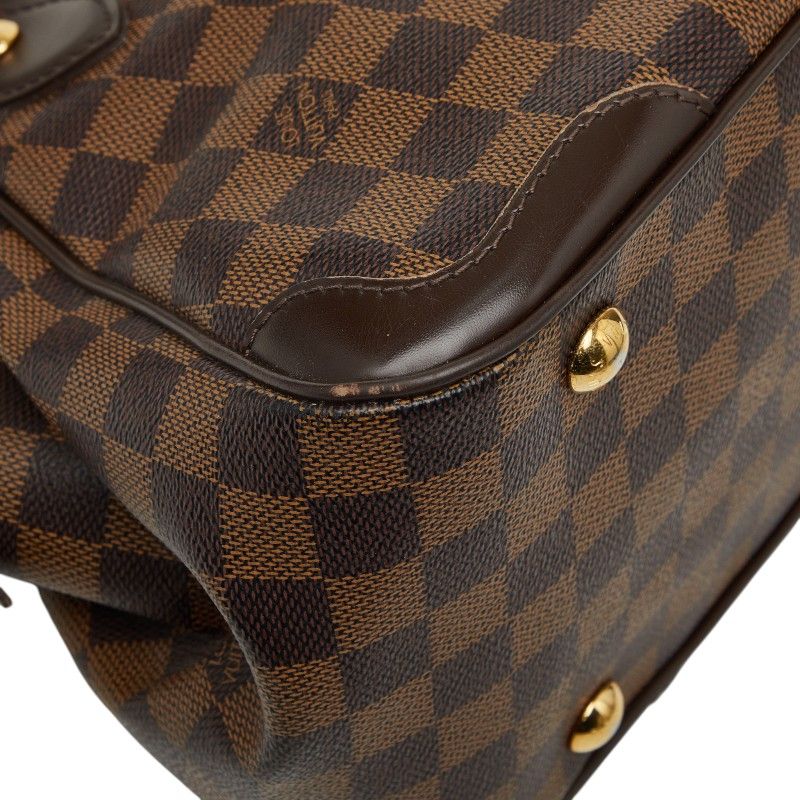Louis Vuitton Damier Verona PM Handbag Brown Leather — view 4