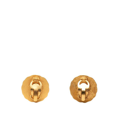 Chanel Vintage CC Logo Earrings Gold Plated — view 2