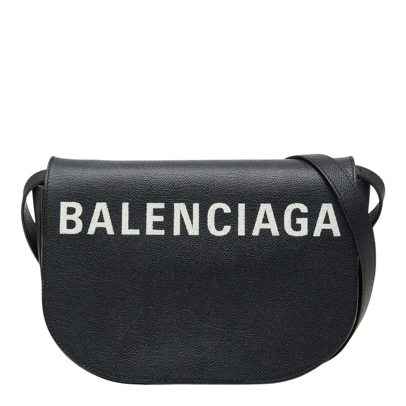 Balenciaga Ville Crossbody Shoulder Bag Black Leather