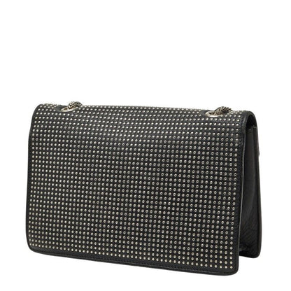 Saint Laurent Betty Studs Chain Shoulder Bag Black Leather — view 2