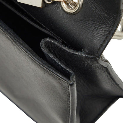 Saint Laurent Betty Studs Chain Shoulder Bag Black Leather — view 9