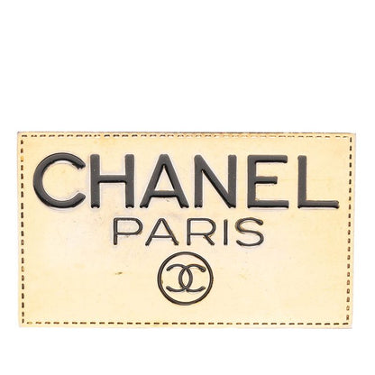 Chanel Logo Plate CC Brooch Gold Plated