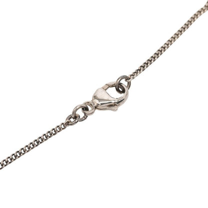 Chanel CC Logo Chain Pendant Silver Metal Faux Pearl Rhinestone — view 4