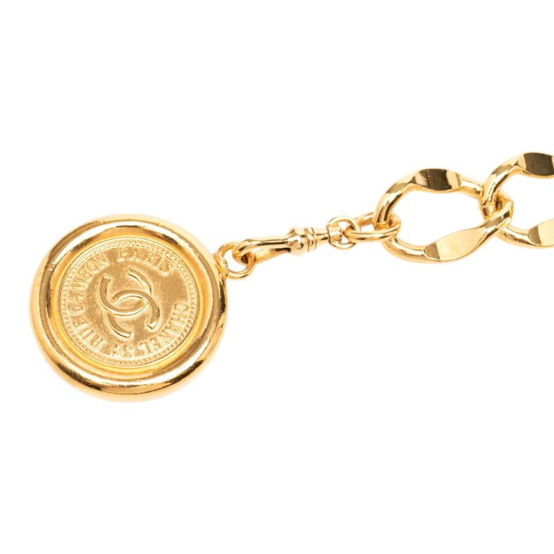 Chanel CC Logo 31 Rue Cambon Chain Belt Gold Plated — view 3
