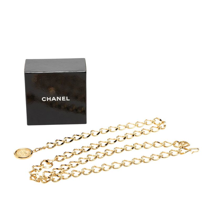 Chanel CC Logo 31 Rue Cambon Chain Belt Gold Plated — view 5