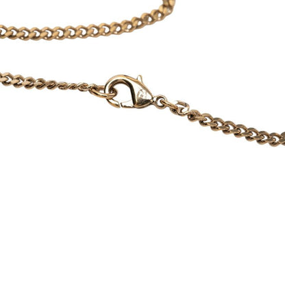 Chanel CC Logo Necklace Gold Plated Rhinestone — view 5