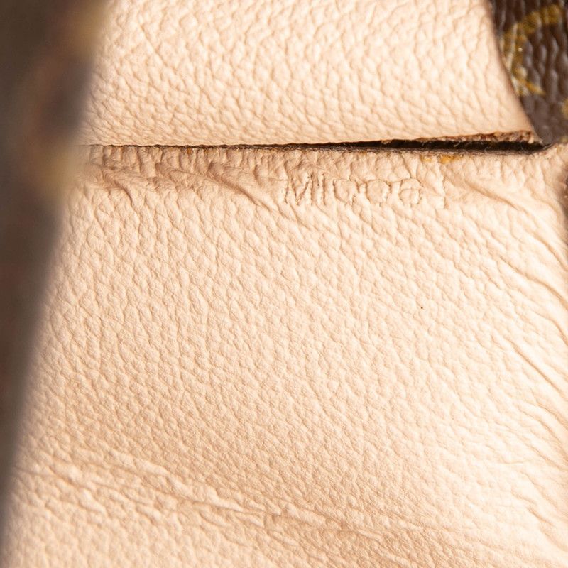 Louis Vuitton Monogram Sac Plat Tote Brown Leather — view 7